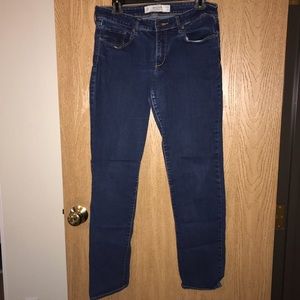 Abercrombie straight leg dark wash jeans size 10